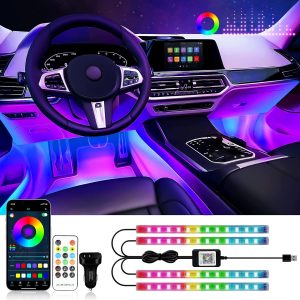 RGB Interior Car Strip Lights with Smart APP Control