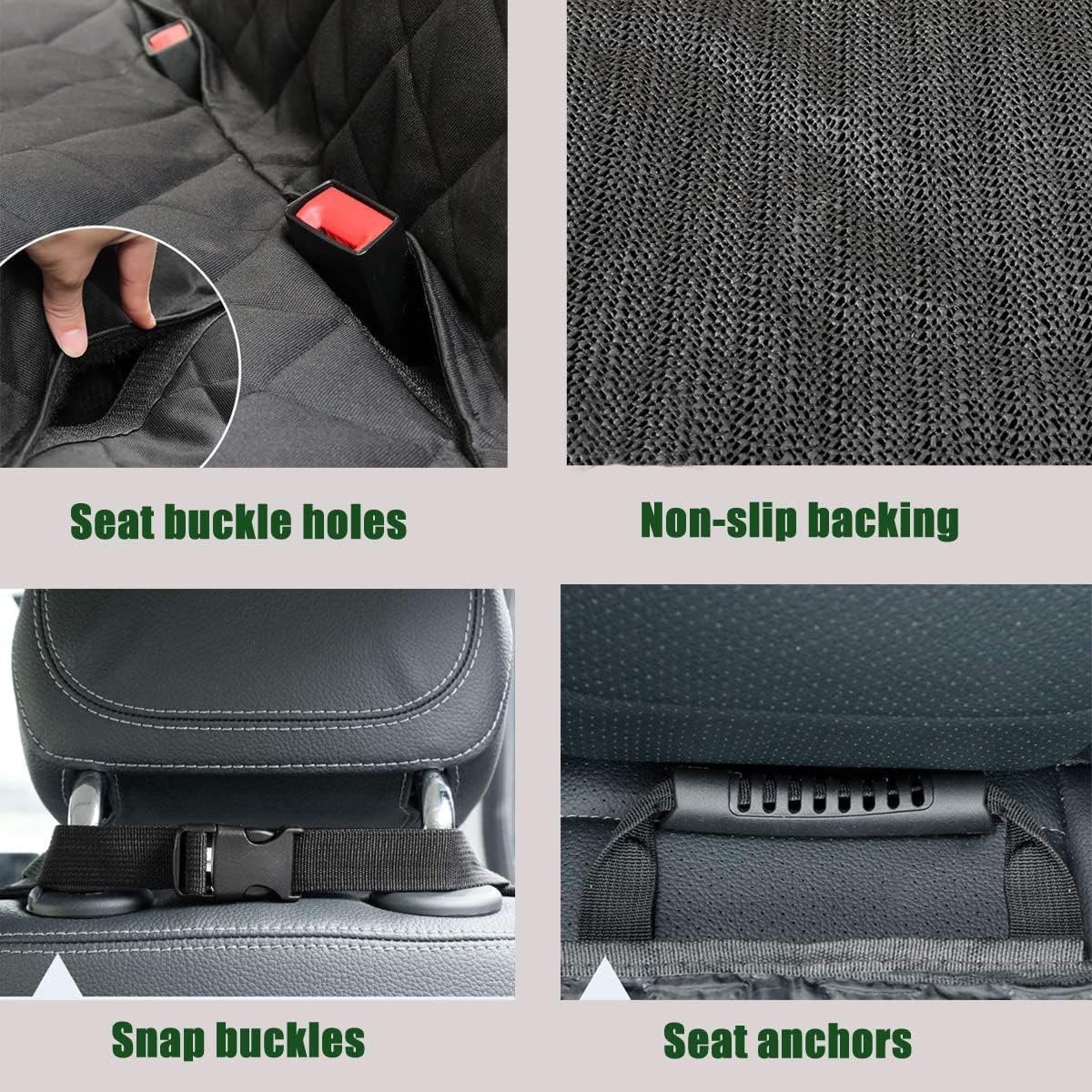 Waterproof Nonslip Bench Rear Seat Cover - Image 3